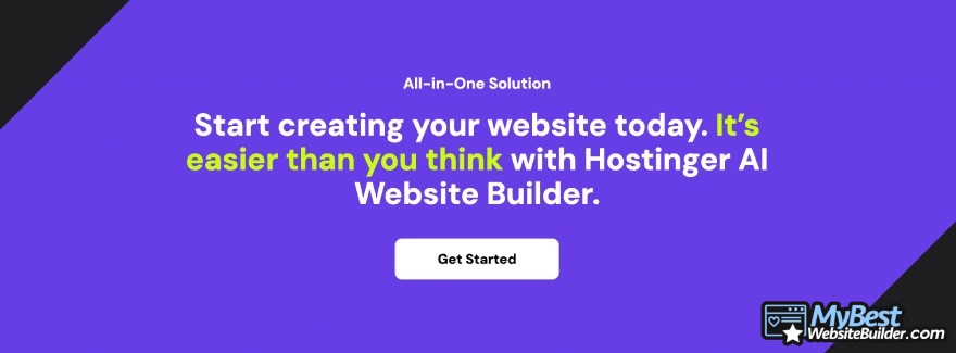 Hostinger website builder review: all-in-one solution.